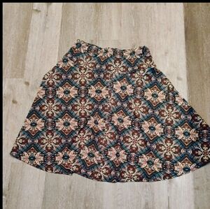 Cute And Sassy Ashley Blue Skater Skirt Size XL Petite